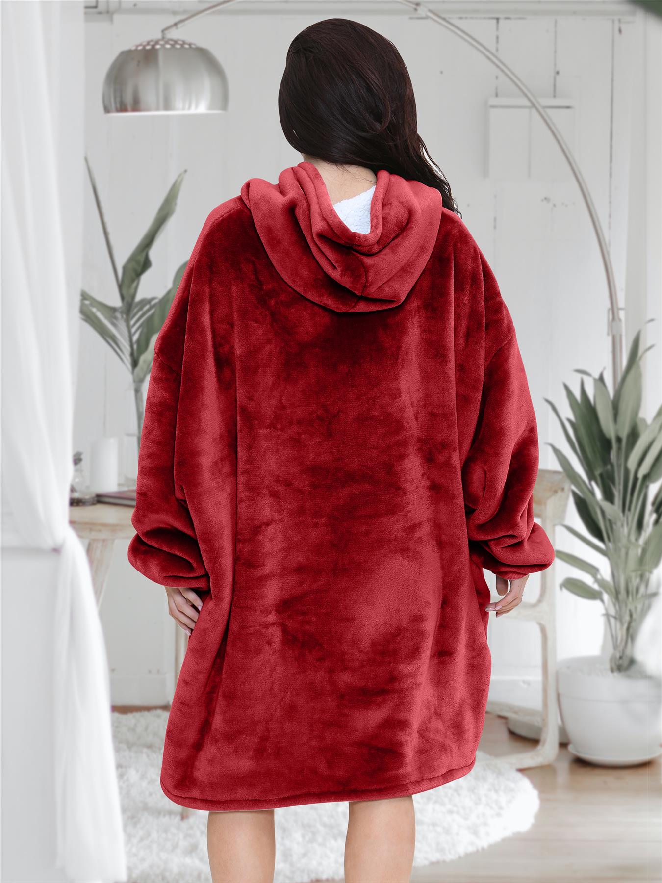 Capuche Surdimensionné Couverture Polaire XL