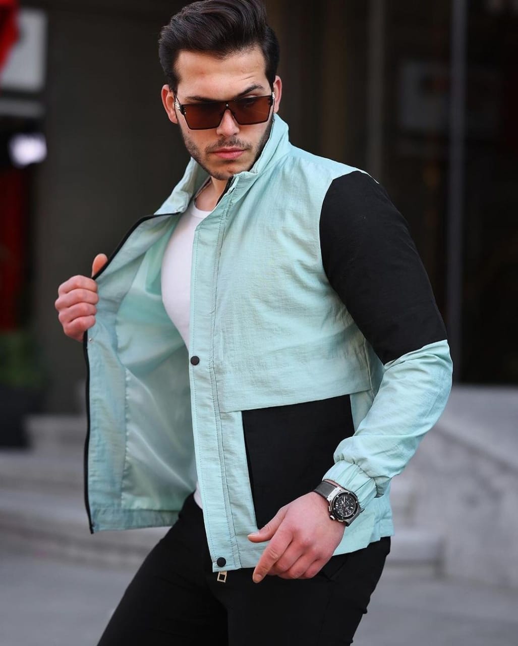 Vestes Tendance pour Hommes – Alliez Chic et Praticité bleu ciel