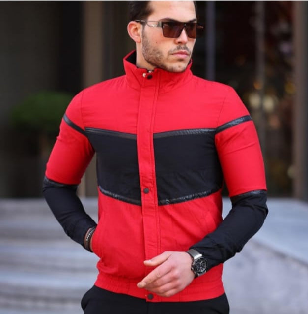 Vestes Tendance pour Hommes – Alliez Chic et Praticité rouge