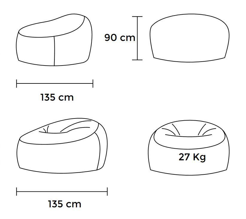 Pouf confortable VIP