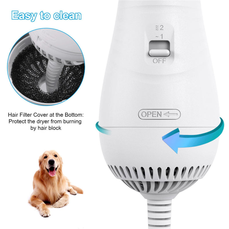 Peigne à souffler pour chiens et chats, nettoyage spécial des poils, séchage à température constante