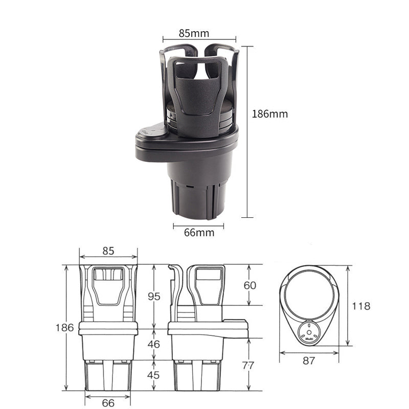 Porte-gobelet de voiture multifonctionnel