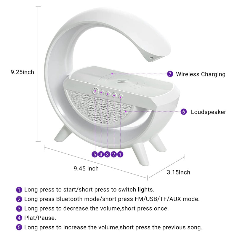 Lampe de table avec haut-parleurs Bluetooth