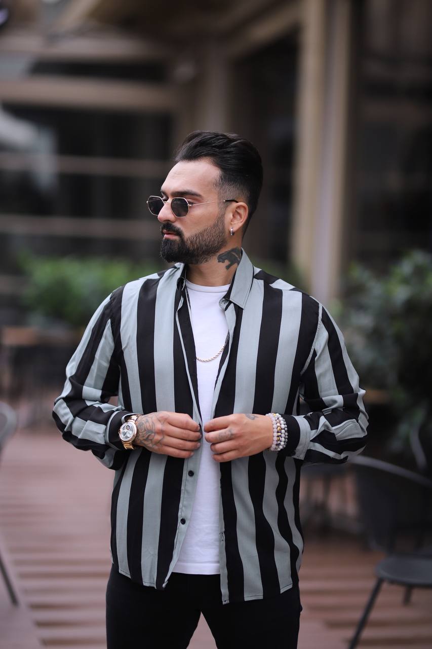 Chemise Homme Élégante – Confection Turque en Coton Premium