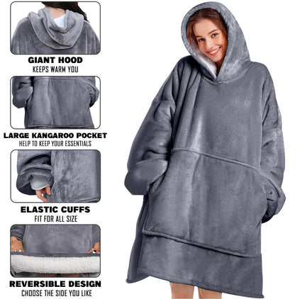 Capuche Surdimensionné Couverture Polaire XL