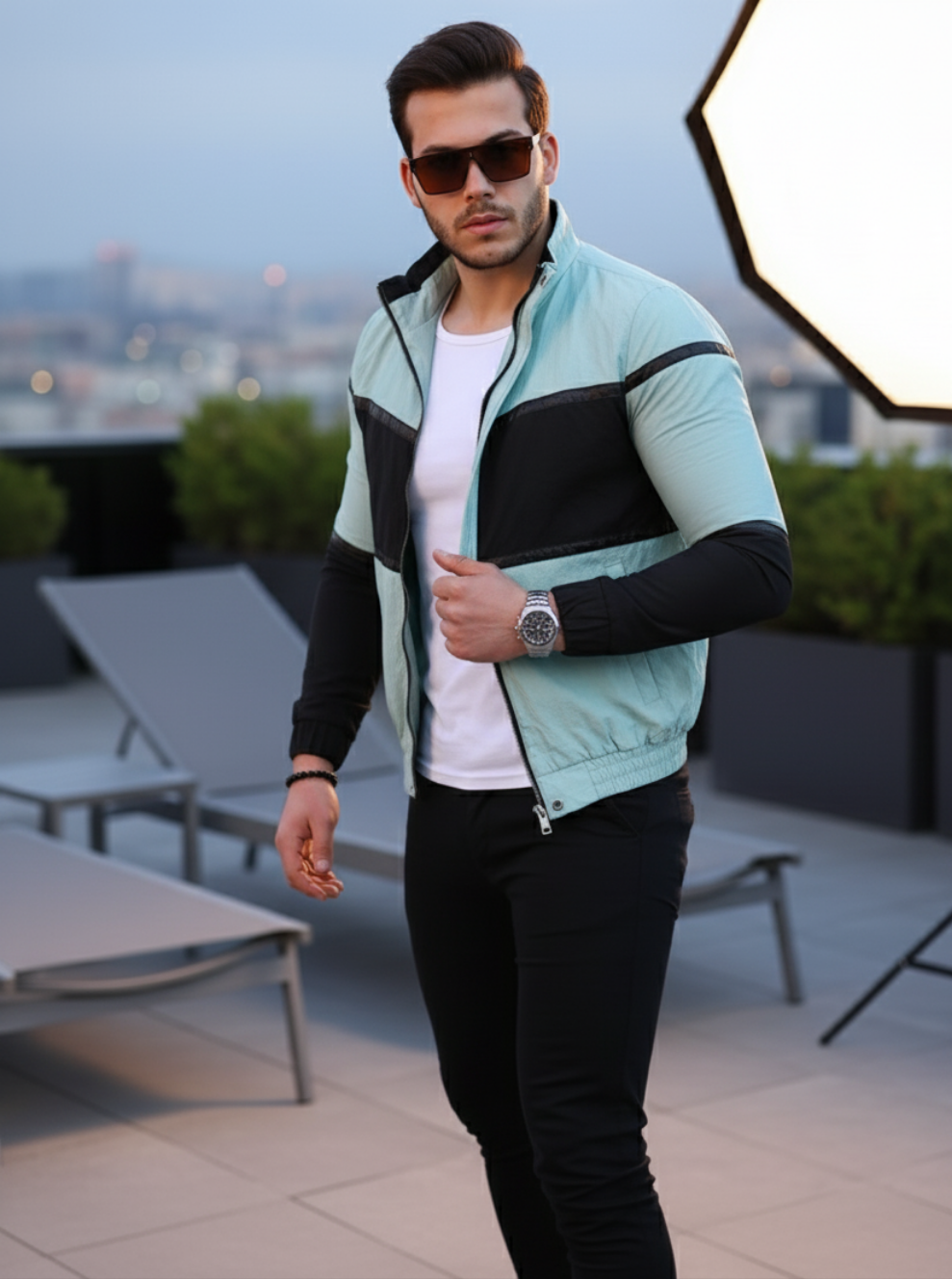 Vestes Tendance pour Hommes – Alliez Chic et Praticité  bleu ciel