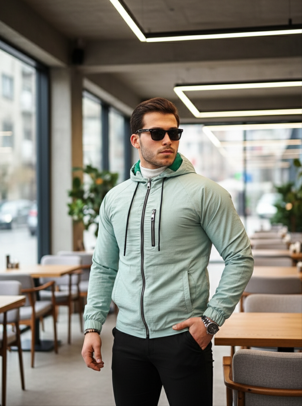 Vestes Tendance pour Hommes – Alliez Chic et Praticité  bleu ciel