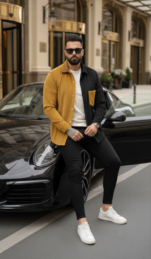 chemise nouveau Design Super haute qualité TURQUIA sold noir