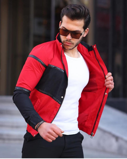 Vestes Tendance pour Hommes – Alliez Chic et Praticité rouge