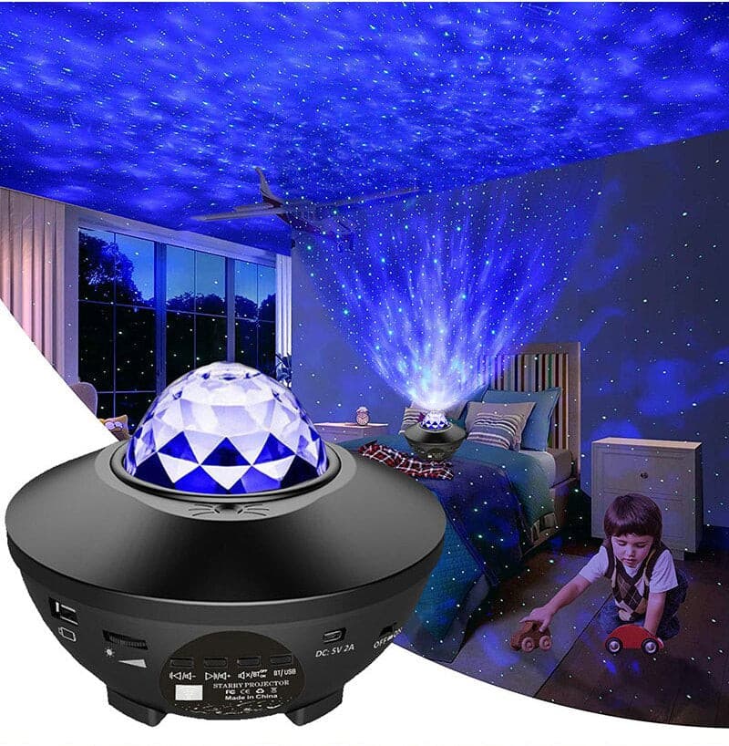 Projecteur étoilé  avec haut-parleur de musique