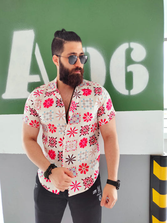 Chemise Floral Tahiti Summer Pour Hommes