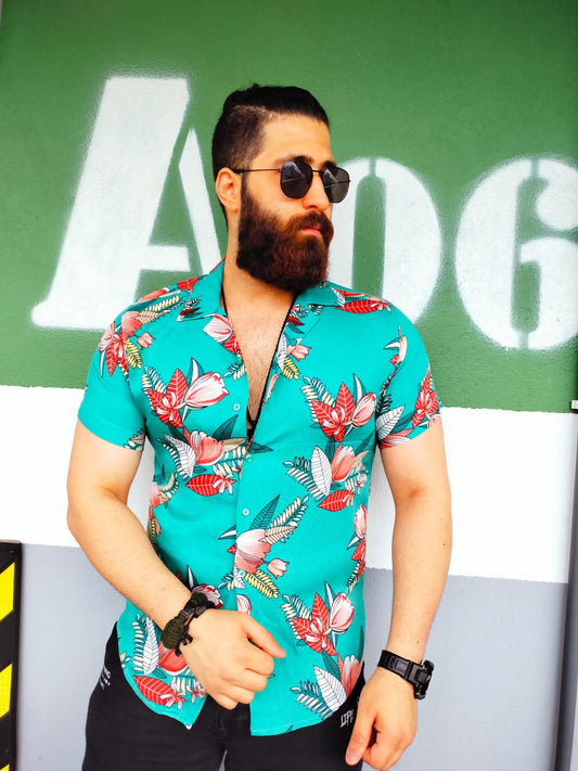 Chemise Floral Tahiti Summer Pour Hommes