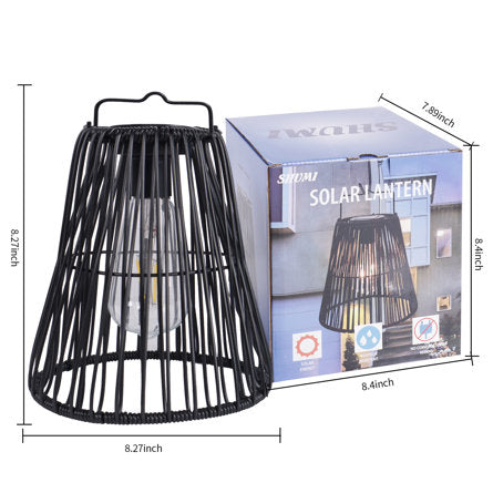 Lanterne extérieure à DEL intégrée à énergie solaire